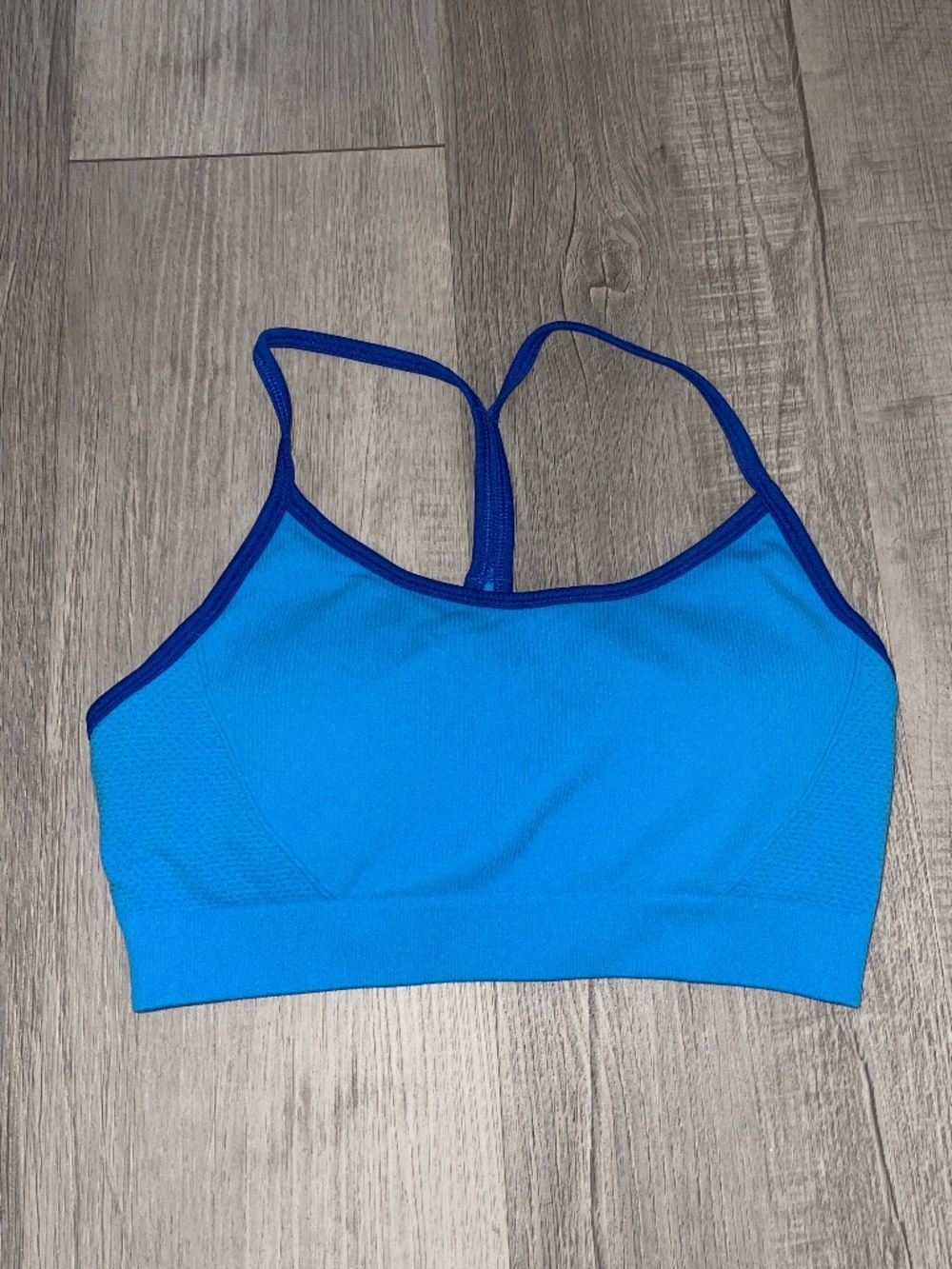 EUC DSG Blue Racerback Padded Sports Bra Size Small